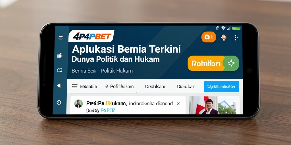 Tampilan antarmuka aplikasi 4P4PBET yang informatif dan modern.