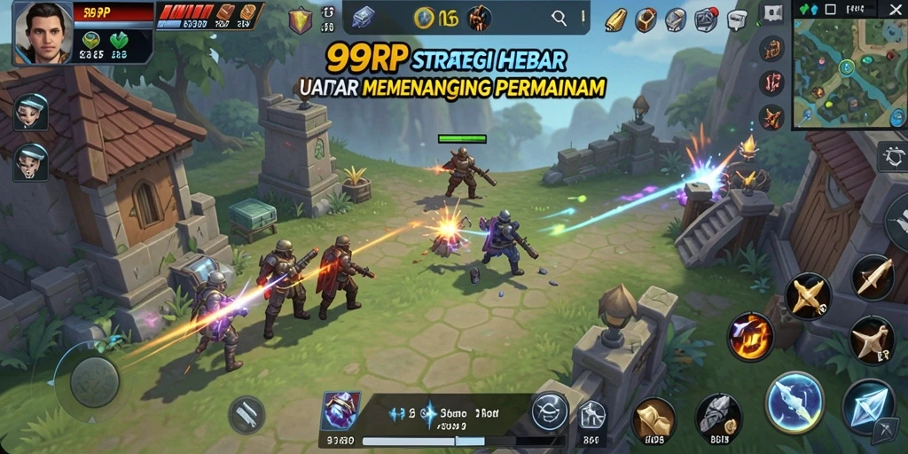 Tampilan antarmuka permainan 99RP dengan fitur strategi menarik.