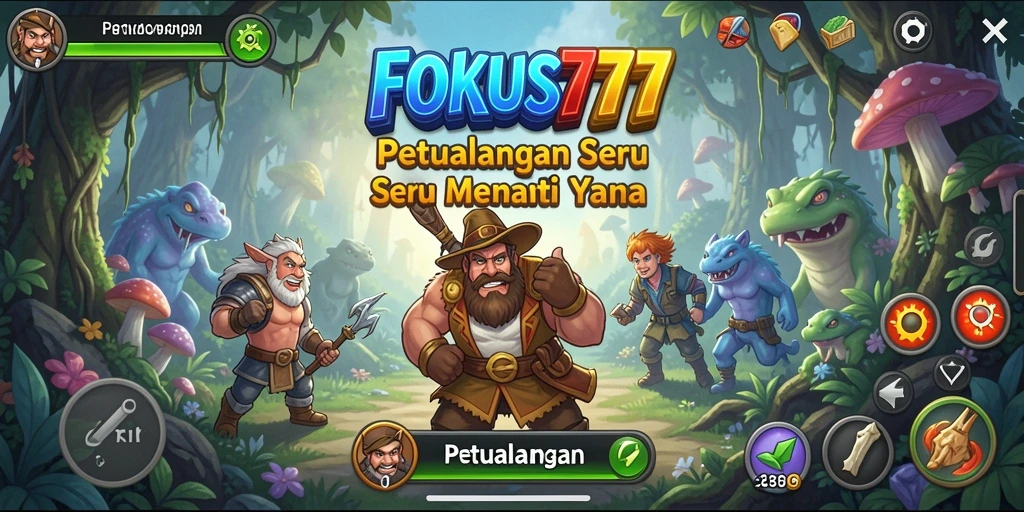 Antarmuka menarik dalam FOKUS777 saat menjelajahi dunia petualangan.