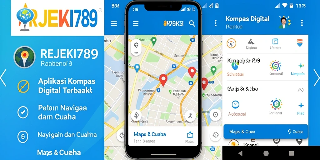 Tampilan antarmuka utama aplikasi Kompas Digital REJEKI789.